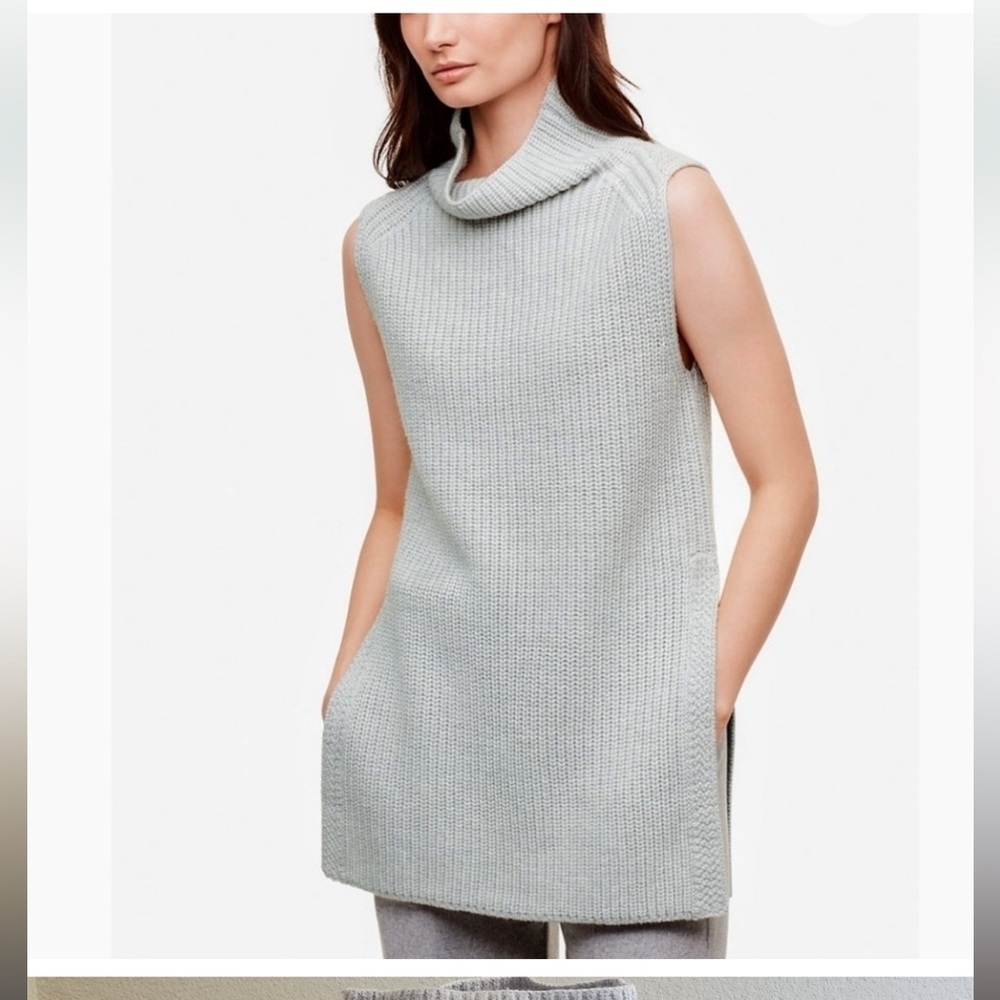 Wilfred Durandal Sleeveless Turtleneck Sweater M cream